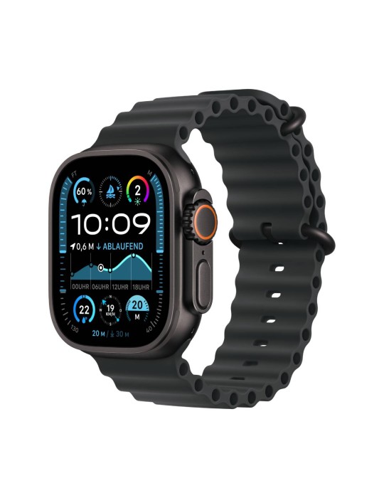 Apple Watch Ultra 2 Schwarz Titanium Ocean Band Schwarz 2024 GPS + Cellular 49mm