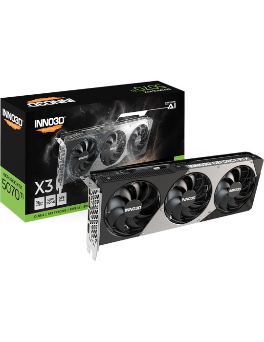 INNO3D GeForce RTX 5070 Ti X3 - 16GB GDDR7, HDMI, 3x DP