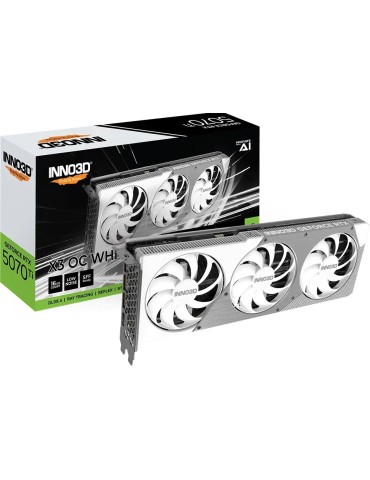 INNO3D GeForce RTX 5070 Ti X3 OC White - 16GB GDDR7, HDMI, 3x DP