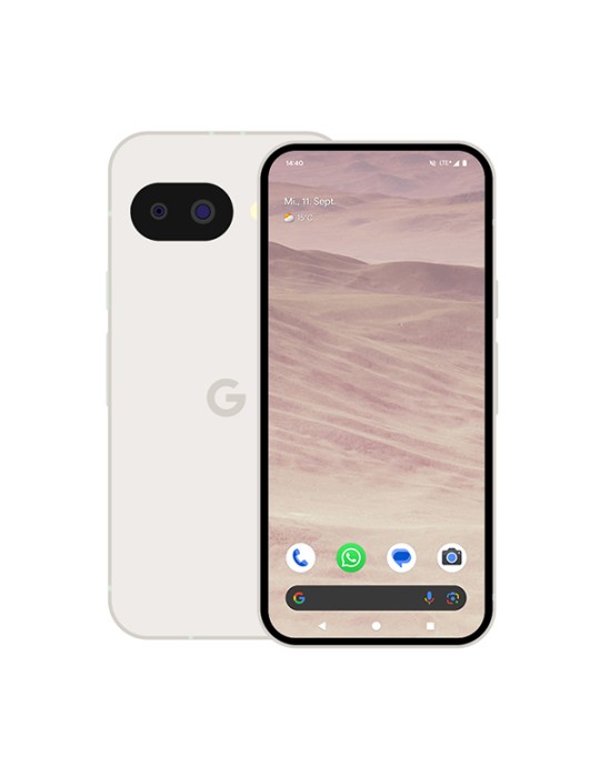 Google Pixel 9a 128GB Porcelain 16cm (6,3") OLED Display, Android 15 / Pixel UI, 48MP Dual-Kamera