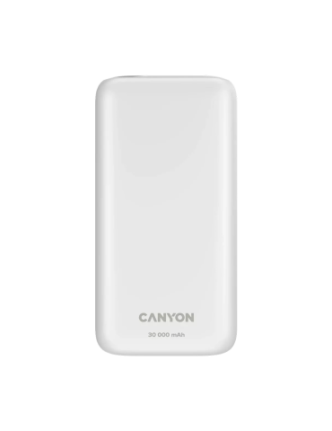 CANYON Powerbank PB-301 LED 30000 mAh PD 20W QC 3.0 White