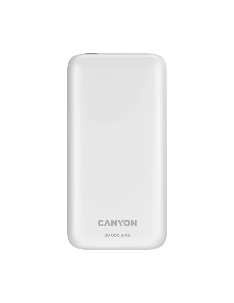 CANYON Powerbank PB-301 LED 30000 mAh PD 20W QC 3.0 White