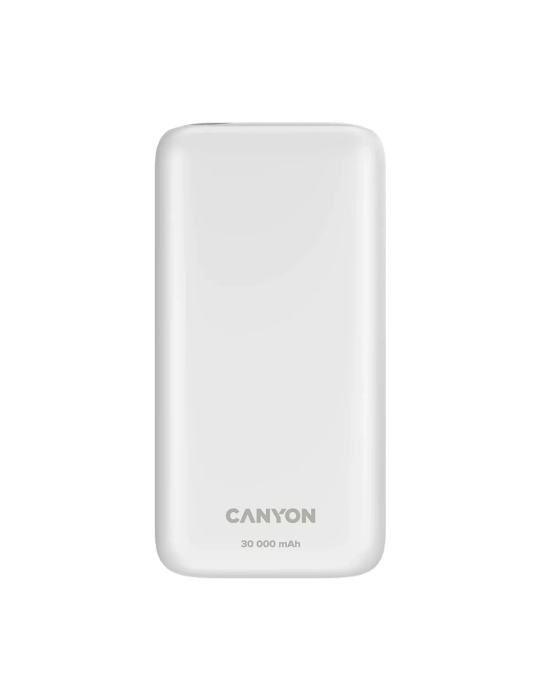 CANYON Powerbank PB-301 LED 30000 mAh PD 20W QC 3.0 White