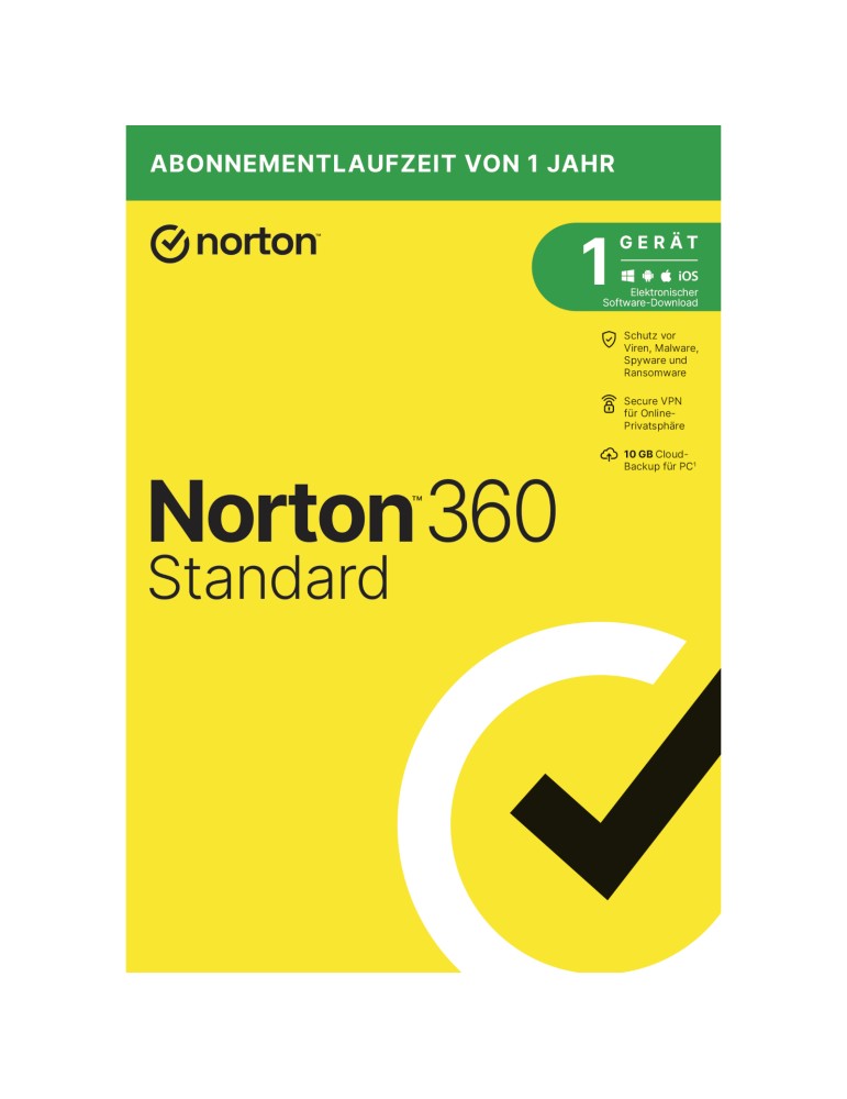 Norton 360 Standard [1 Gerät - 1 Jahr - 10GB]