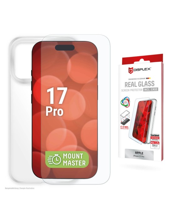 DISPLEX Real Glass MM+Case Apple iPhone 17 Pro