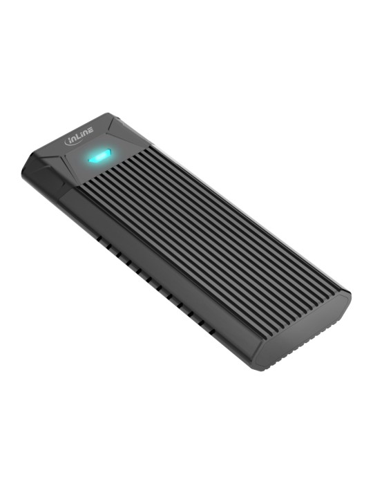 InLine® USB3.2 Gen.2 USB-C zu M.2 SSD (PCIe NVMe & SATA) Gehäuse