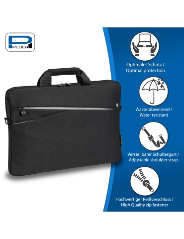PEDEA Notebook Tasche "Fashion" für Geräte bis 13,3" (33,8cm) schwarz