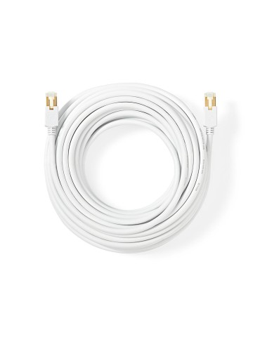Nedis Cat 6 Kabel | RJ45 Stecker | RJ45 Stecker | F/UTP | 5.00 m | rund | LSZH / PVC | Weiss | Verpackung mit Sichtfenster