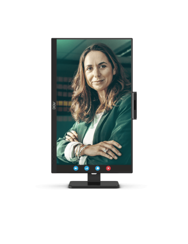 AOC 24P3QW 24 Zoll - Office Monitor IPS, 100 Hz, 4 ms, Höhenverstellung, Webcam, USB-Hub