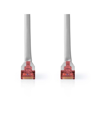 Nedis Cat 6 Kabel | RJ45 Stecker | RJ45 Stecker | S/FTP | 2.0 m | rund | ABS / PVC | Grau | Aufhänger