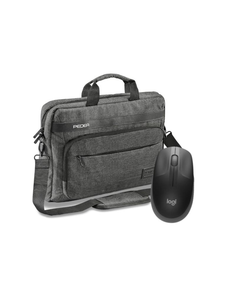 PEDEA Notebooktasche "URBAN-NICE", 15,6" + Logitech M190 Maus