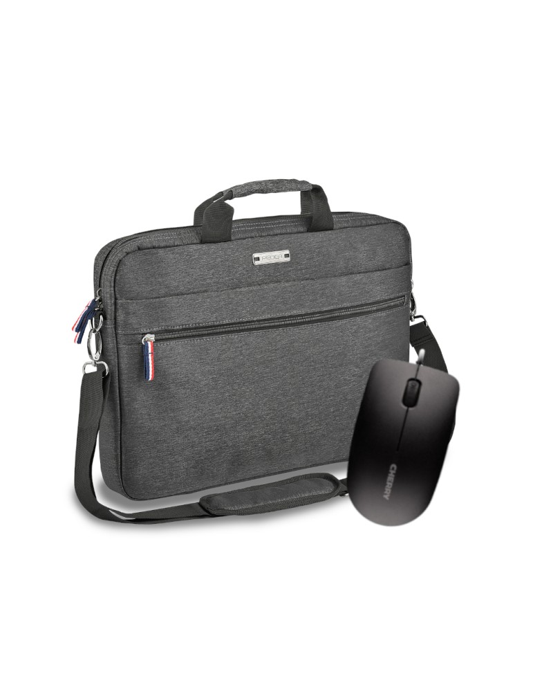 PEDEA Notebooktasche "URBAN-HIP", 17,3" + CHERRY MC 1000 Maus