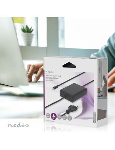 Nedis Notebook Adapter Netzteil | GaN | 45 W | |5 / 9 / 12 / 15 / 20 V DC | 2.25 / 2.33 / 2.92 / 3.0 A | Benutzt für: Notebook /