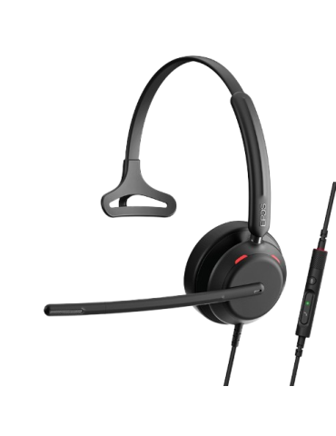 Epos IMPACT 730T, Mono-Headset, Kabelgebunden MS Teams zertifiziert, 3 digitale Mikrofone, Super-Wideband-Technologie