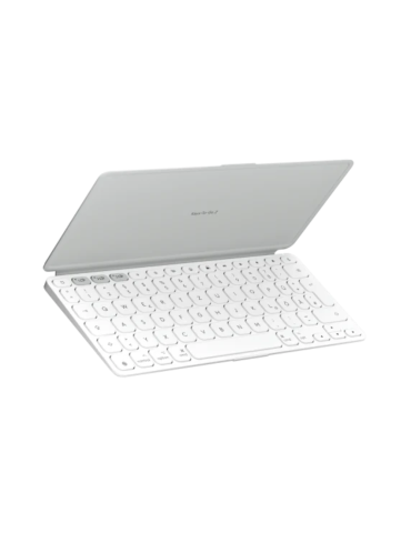 LOGITECH Keys-To-Go 2 für iPad, iPhone, Mac und Apple TV kabellose Tastatur Hellgrau