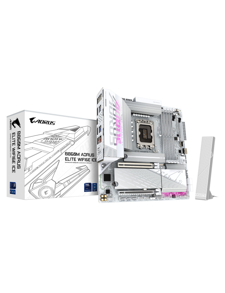 GIGABYTE B860M A ELT WF6E ICE Mainboard