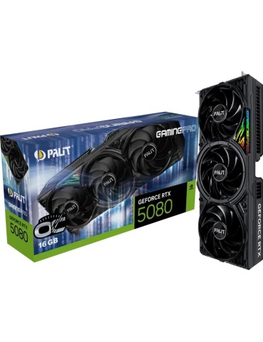 Palit GeForce RTX 5080 GamingPro OC - 16GB GDDR7, HDMI, 3x DP