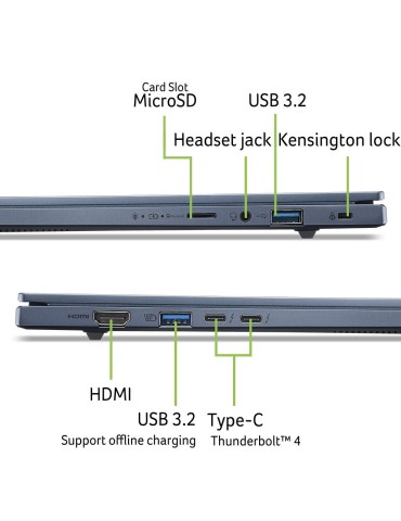 Acer Swift Go 14 AI OLED (SFG14-75-97W4) Copilot+ PC 14" WUXGA, OLED, HDR500, Intel Ultra 9-288V (48 TOPS), 32GB RAM, 1TB SSD, W