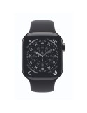 Apple Watch Series 11 Cellular 42mm Schiefer Titan Gehäuse mit Schwarz Sport Band - M/L