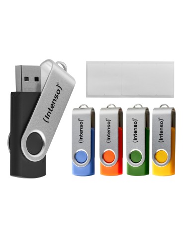 Intenso Office Line Typ-A 16GB USB-Stick 5er Pack Swivel, bis zu 70 MB/s, USB 3.2 Gen 1x1 (5 Gbit/s)