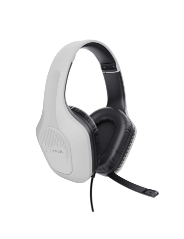 Trust Gaming GXT415W ZIROX Headset weiß federleichtes. ohrumschließendes Gaming-Headset für Konsolen, weiß