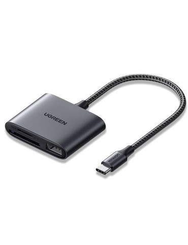 UGREEN USB-C to SD/TF + USB 2.0 Memory Card Reader