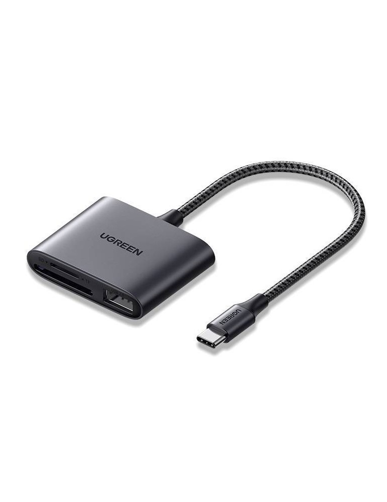 UGREEN USB-C to SD/TF + USB 2.0 Memory Card Reader