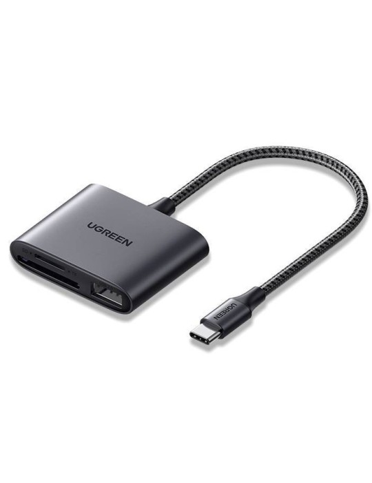 UGREEN USB-C to SD/TF + USB 2.0 Memory Card Reader