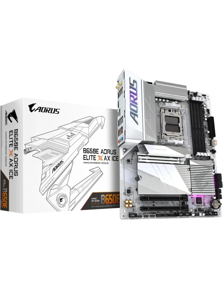 Gigabyte B650E AORUS ELITE X ICE Mainboard Sockel AM5
