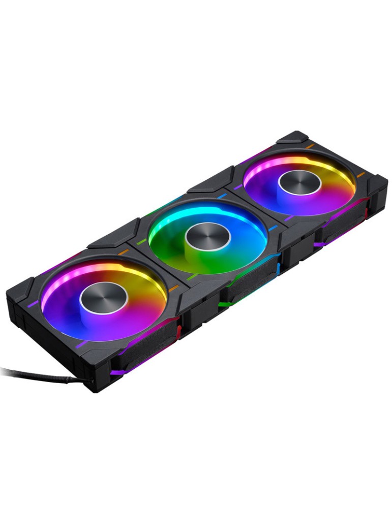 PHANTEKS D30 PWM D-RGB schwarz | 3er-Pack 120mm Gehäuselüfter