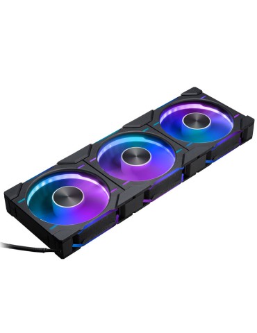 PHANTEKS D30 PWM Reverse Airflow D-RGB schwarz | 3er-Pack 120mm Gehäuselüfter