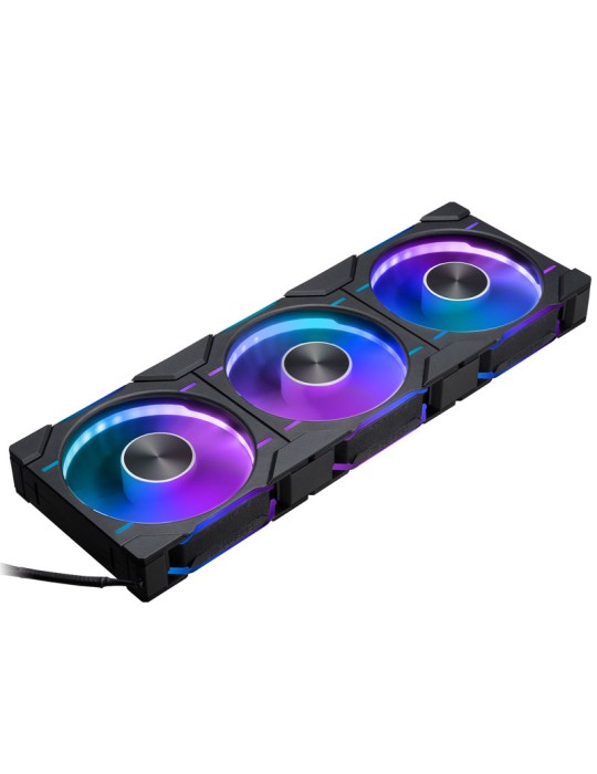 PHANTEKS D30 PWM Reverse Airflow D-RGB schwarz | 3er-Pack 120mm Gehäuselüfter