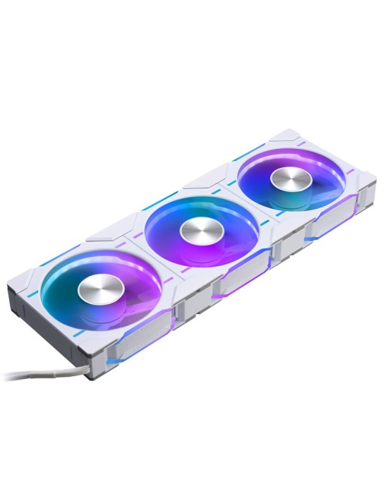 PHANTEKS D30 PWM Reverse Airflow D-RGB weiß | 3er-Pack 120mm Gehäuselüfter