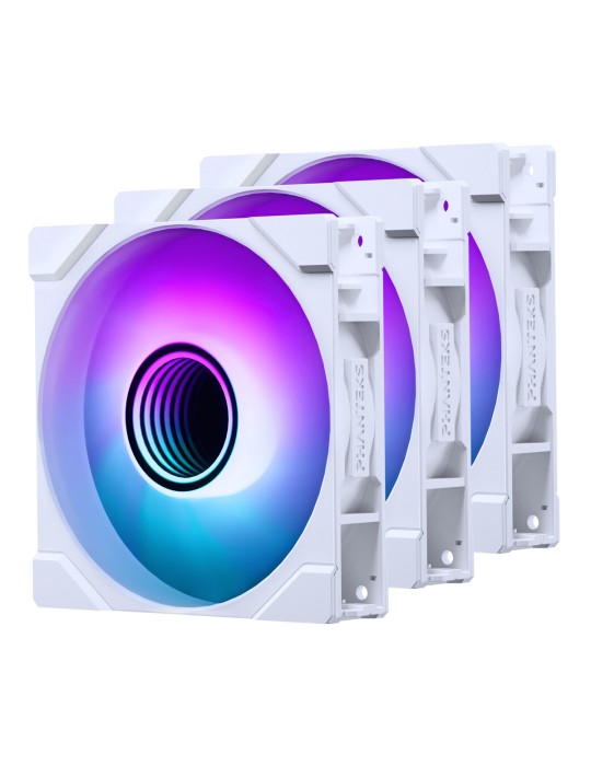 PHANTEKS M25-120 Gen2 PWM DRGB 3er-Pack weiß | Gehäuselüfter