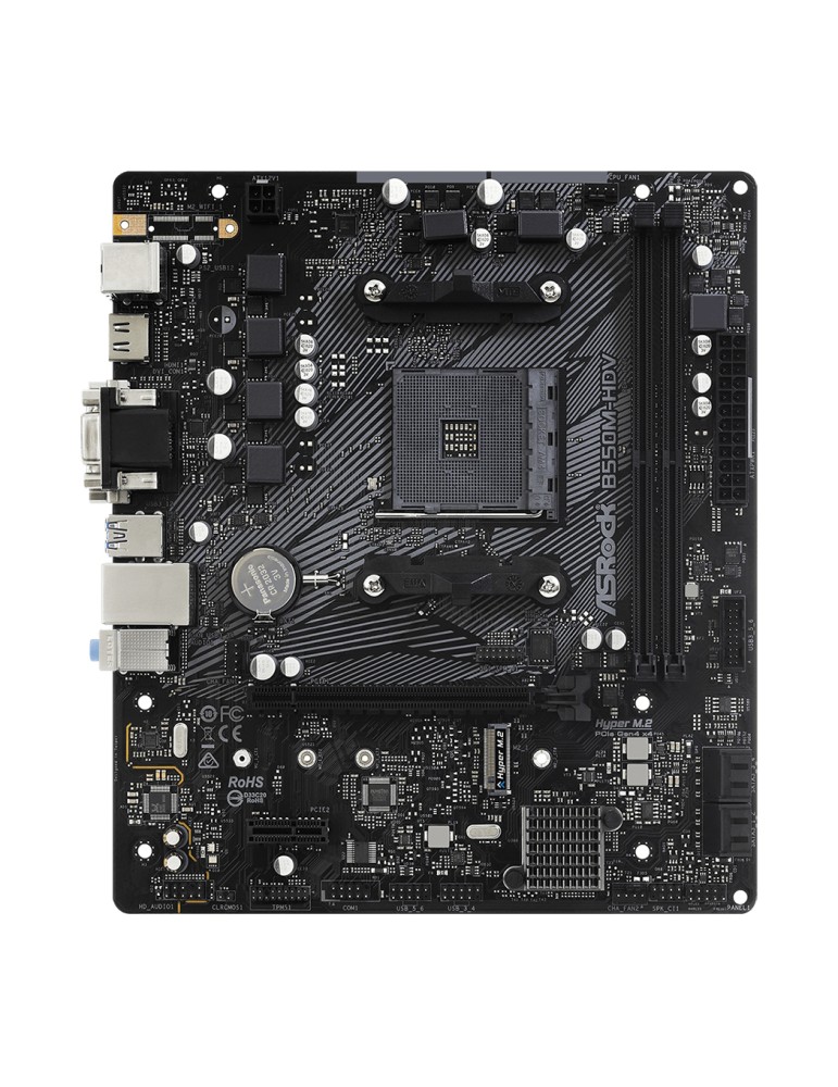 ASRock B550M-HDV Mainboard Sockel AM4 - BULK-Ware!! Ohne Originalverpackung
