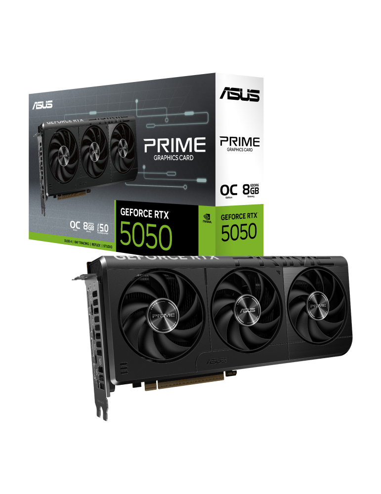 ASUS Prime GeForce RTX 5050 8G OC Edition - 8GB GDDR6, HDMI, 3x DP