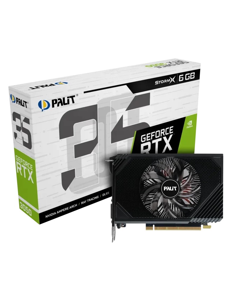 Palit GeForce RTX 3050 StormX - 6GB GDDR6, DVI, HDMI, DP