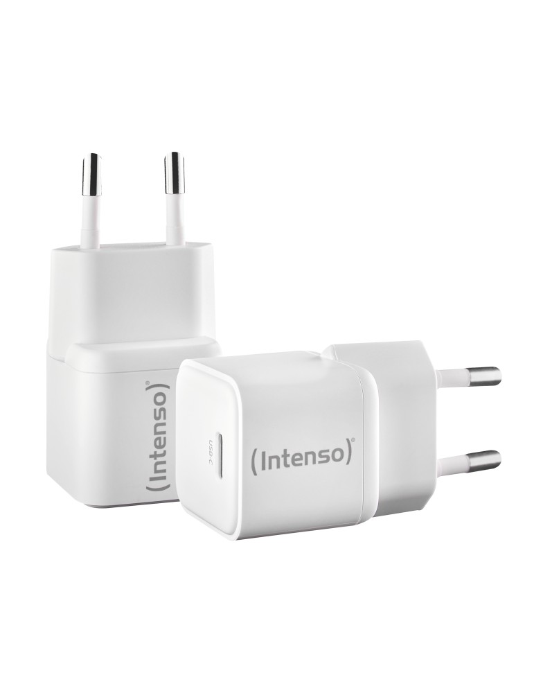 Intenso Power Adapter W30C GaN-Netzteil, Doppelpack 30 Watt Leistung, USB-C-Anschluss