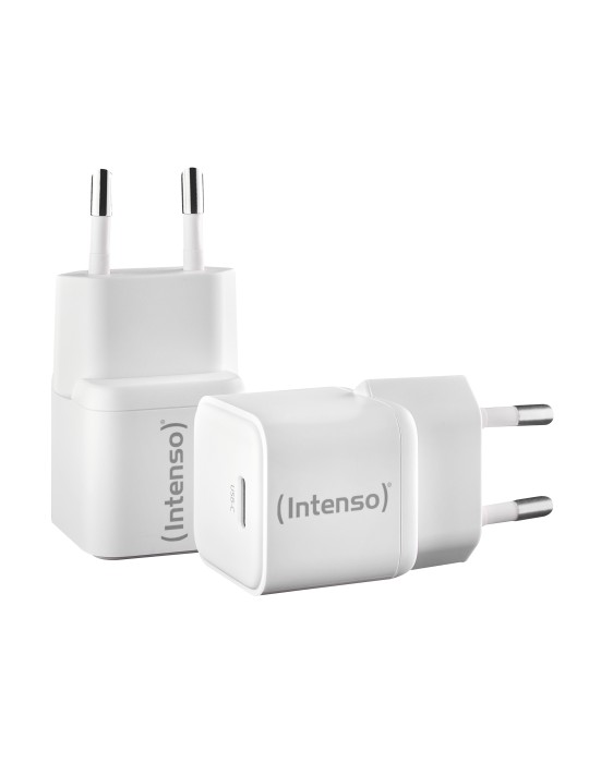 Intenso Power Adapter W30C GaN-Netzteil, Doppelpack 30 Watt Leistung, USB-C-Anschluss
