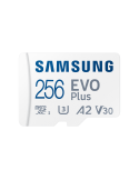 Samsung EVO Plus (2024) microSD-Speicherkarte inkl. SD-Adapter, 256 GB Speicherkapazität, UHS-I U3, Full HD & 4K UHD, 160 MB/s L