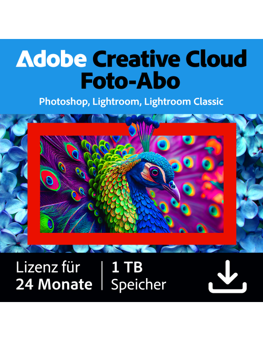 Adobe Creative Cloud Foto-Abo | 24 Monate | 1TB | PC/Mac