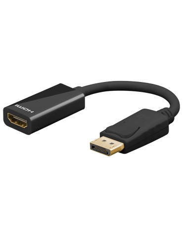Goobay DisplayPort/HDMI™ Adapterkabel 1.2 unterstützt 4K*2K HD-Auflösung und 3D-Video