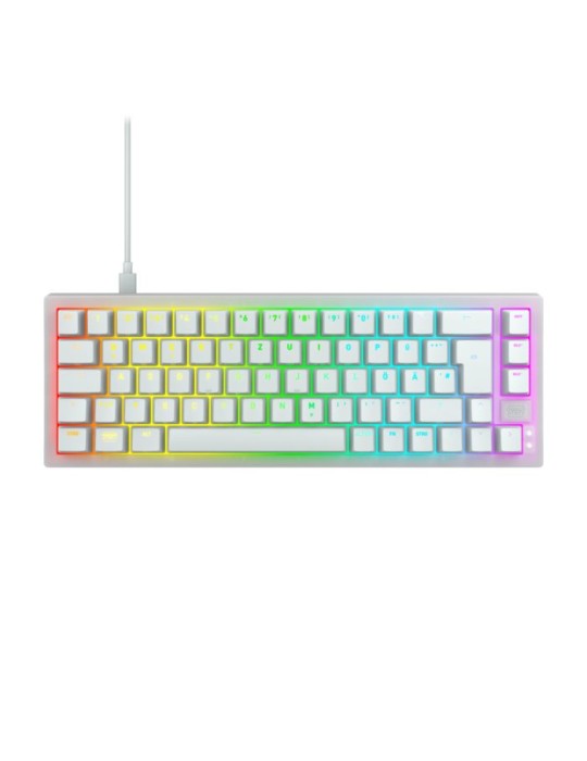 CHERRY XTRFY K5V2 Mechanische Gaming-Tastatur im 65 %-Format Kabelgebunden, DE-Layout, CHERRY MX2A Red-Switches, LED-Strip-Techn