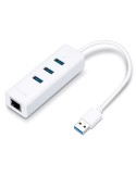 TP-Link USB 3.0-Hub und Gigabit Ethernet Adapter (UE330) [3 USB-Ports, 1000 Mbit/s LAN, Plug and Play]