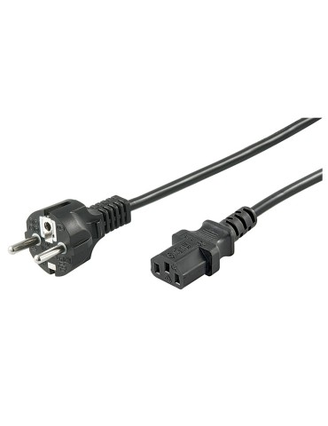 Goobay Kaltgeräte Anschlusskabel, 2m, Schwarz