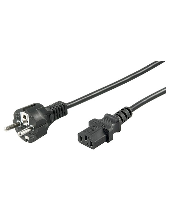 Goobay Kaltgeräte Anschlusskabel, 2m, Schwarz