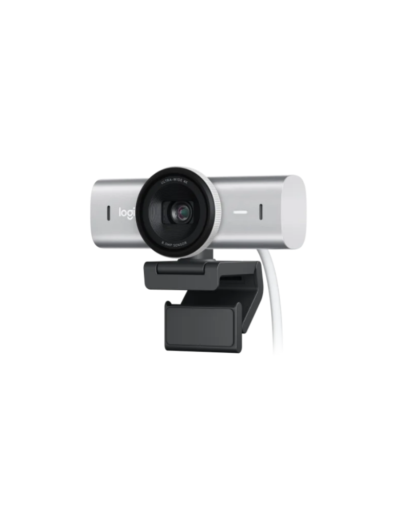 Logitech MX Brio 4K Ultra-HD-Webcam - Hellgrau
