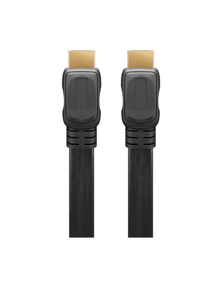Goobay High-Speed-HDMI™-Flachkabel mit Ethernet (4K@60Hz), 2m