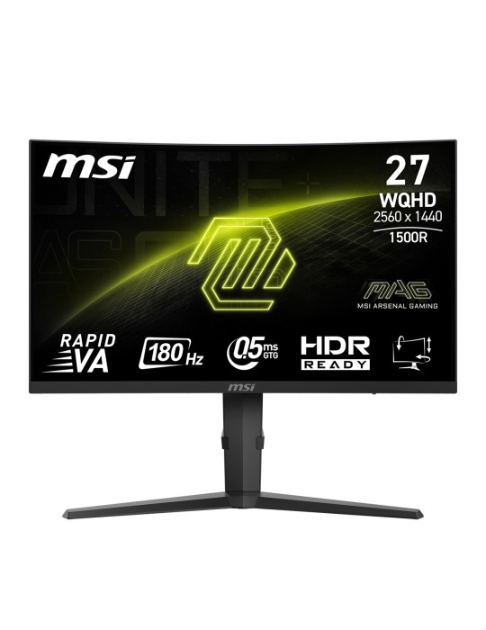 MSI MAG 275CQPFDE Gaming Monitor QHD Curved Panel, 180Hz, 0,5ms 9S6-3CE91H-002