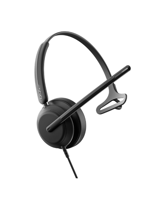 Epos IMPACT 730T, Mono-Headset, Kabelgebunden MS Teams zertifiziert, 3 digitale Mikrofone, Super-Wideband-Technologie